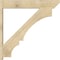 Ekena Millwork Balboa Slat Rough Sawn Outlooker, Douglas Fir, 8"W x 46"D x 46"H OUT08X46X46BOA06RDF - alternate 3